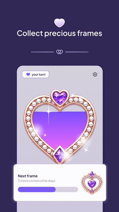 둘만의 소중한 순간을 모아볼 수 있는 Love Widget 화면